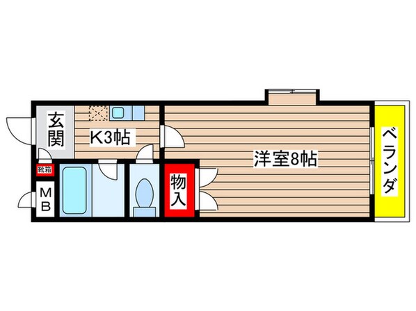 ＨＫマンション野並の物件間取画像